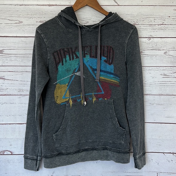 JUNK FOOD Pink Floyd Graphic Distressed Sweatshirt Hoodie Size Small - Picture 3 of 8